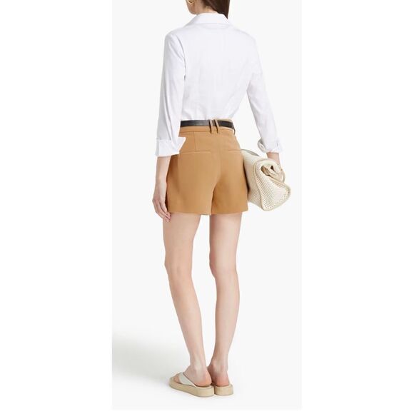 Vince Cady Hi-Waisted Polyester Short in Camel NWT Size 10 - Picture 3 of 8
